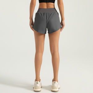 Pantalones cortos para correr para mujer de secado rápido 2 en 1 pantalones cortos atléticos para correr para mujer con bolsillos entrenamiento gimnasio Yoga pantalones cortos activos - Product Image 4