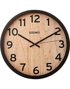 Antique Fashion Simple Home Wooden <b>Unique</b> <b>Wall</b> <b>Clock</b> Natural Wood Shinny Polished <b>Wall</b> <b>Clock</b> with Sale - Product Image 2