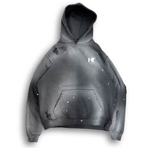 Sweats à capuche délavés au soleil d'hiver de haute qualité au Pakistan Logo personnalisé tenue décontracté 100% coton polaire écologique pour hommes - Product Image 1