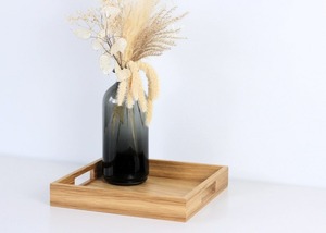 Plateau décoratif fait main en os indien incrusté, plateau de service personnalisé en bois et résine pour la cuisine et la maison, artisanat en bois élégant - Product Image 2