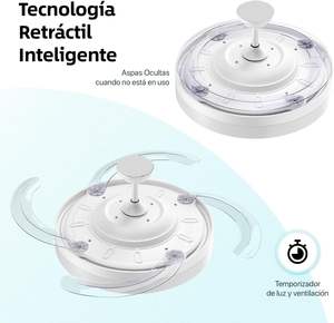 Ventilador de Techo Moderno con Luz LED de 66W, Motor DC Ultra Silencioso, Aspas Retráctiles, Control Remoto + Control por Aplicación - Product Image 3