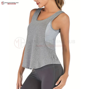 Logotipo personalizado de algodón para mujeres Muscle Gym Running Stringer Mujeres Tank Tops Culturismo Fitness Mujeres Tank Tops - Product Image 4