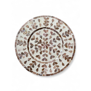 Platos Decorativos con Acabado Iridiscente de Nácar para Decoración de Mesa de Boda de Lujo - Product Image 3