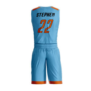 2025 conjuntos de uniformes de baloncesto de la Liga de equipos de Club hechos a medida reversibles con estampado de camisetas de baloncesto de doble capa cortas - Product Image 6