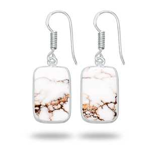 Pendientes de Diseño de Lujo de Alta Calidad, Pendientes de Ágata de Caballo Salvaje, Joyería de Latón Plateado - Product Image 4