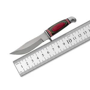 Özel Logo toptan şam Knife bıçak kamp açık havada av bıçağı el işi 83 katmanlar şam Knife bıçak