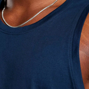 Qualité supérieure OEM Logo personnalisé Mode de haute qualité Blanc Noir Débardeur d'entraînement de musculation en coton pour hommes - Product Image 5
