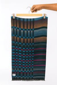 ผ้าคลุมไหล่ฤดูหนาวสีเขียวมรกตหรูหราสำหรับผู้หญิงผ้าพันคอขนสัตว์ปักลายด้วยมือลาย kashmiri Paisley ดีไซน์หลากสีลายจุด - Product Image 6