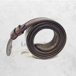 Cinturones de Cuero Genuino Personalizados de Alta Calidad para Hombre, Hebilla Cuadrada de Aleación, 30-48 Pulgadas, 1.5 Pulgadas de Ancho, Moda, OEM, Venta al Por Mayor - Product Image 6