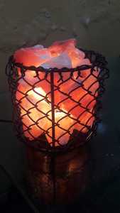 Lampe de Sel de l'Himalaya Naturelle Raffinée, Veilleuse LED, Lampe de Table Effet Lave pour Chambre à Coucher, Chevet, Lumière Chaude, Décoration de Noël, Sac - Product Image 3