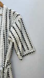 Block Print Cotton Kimono Robe <b>Bridesmaid</b> <b>Dressing</b> <b>Gown</b> Summer Nightwear One Size - Product Image 6