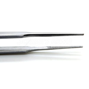 คีมสำหรับแต่งแผลเกรดทางการแพทย์พร้อมปลายหยักที่แข็งแรงสำหรับการกำจัดผ้าพันแผลและการแต่งแผล - Product Image 3