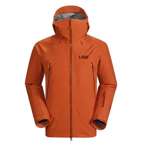 Лидер продаж, 2023, новый дизайн, дешевая нейлоновая куртка с капюшоном, мужская куртка с капюшоном, оранжевая окрашенная Спортивная одежда на заказ, одежда для пеших прогулок, дождевик