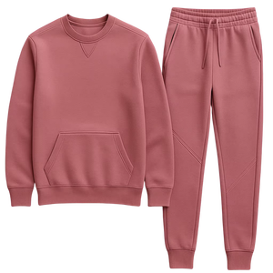 Streetwear Winter Pullover Men Sweat Suits High Quality Cotton Blend Breathable Tracksuit With <b>Cuffed</b> <b>Joggers</b> And Sweatshirt - Product Image 5