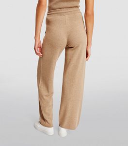 Pantalon pantalon personnalisé à la mode, élégant et confortable de couleur beige Pantalon de survêtement droit en laine et cachemire pour femmes - Product Image 6
