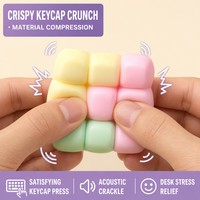 Southpeak Toy Clavier Squishy Croustillant, Jouets Squishy, Jouets Fidget Squishy Croustillants, Jouet Sensoriel à Presser, Vente en Gros, Cadeau d'Usine
