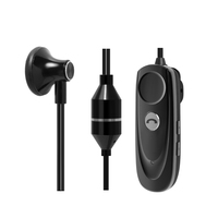 Écouteurs filaires Ibrain avec tube d'air, conception anti-radiation, étanches IPX-1, indicateur de batterie LED, microphone