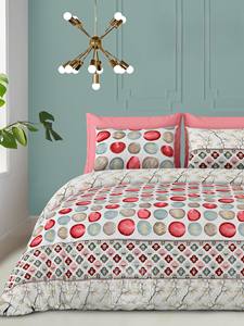 <b>Gold</b> Print King Size Flat Sheet 2 <b>Pillow</b> Cases Pure Cotton Durable Printed Modern Fade/Wrinkle Resistant Luxury Bed Sheets for - Product Image 6