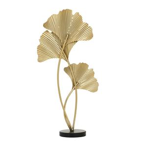 Handmade Designing Metal Leaf Shape Sculpture With Marble Base for Table Decoration Aluminium Sculpture for Home Decoration - Product Image 3