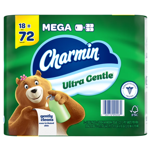 CharminUltra Gentle Toilet Paper, 18 Mega Rolls, 231 <b>Sheets</b> Per Roll - Product Image 5