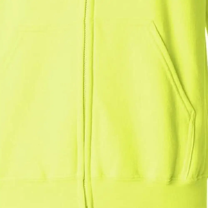 Full Zip Hoodie <b>Men's</b> Fleece <b>Jacket</b> Custom Logo 400gsm Bright Safety Sportswear Zipper Hoody Manufacturer OEM ODM - Product Image 5