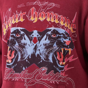 Sudadera con capucha para hombre personalizada al por mayor con diamantes de imitación diseño único e impresión digital sudaderas con capucha y logotipo de la mejor calidad para invierno - Product Image 5