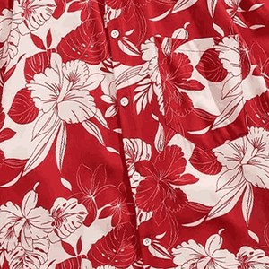 Wholesale Custom Printed 100% Polyester Cotton Hawaiian Men's <b>Summer</b> <b>Shirts</b> Casual Long Sleeves Terry/Button Style Twill Fabric - Product Image 6