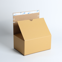 Emballage en papier kraft personnalisé Boîte ronde à fermeture éclair double marron avec doublure en éponge Logo d'estampage à chaud Outils de papier de stratification mat