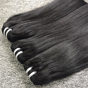 Cabello humano natural liso, 100% cabello virgen crudo cabello liso vietnamita, extensión de cabello humano para mujeres negras - Product Image 3