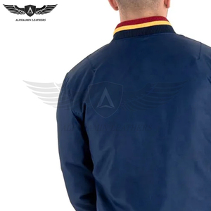 Cómodo mejor proveedor más nuevo diseño personalizado chaqueta de satén Vintage, venta al por mayor tasa en blanco hombres chaquetas universitarias - Product Image 3