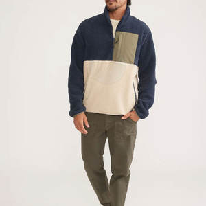 Sweat-shirt polaire Sherpa pour hommes de meilleure qualité motif solide prix de gros d'usine saison d'hiver fabriqué au Pakistan - Product Image 6