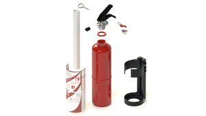 Extintor de Incendios Portátil de Polvo Químico Seco ABC de 2 kg con Certificación CE, Cilindro de Acero Inoxidable/Aluminio con Válvula de Alivio de Presión Integrada - Product Image 2