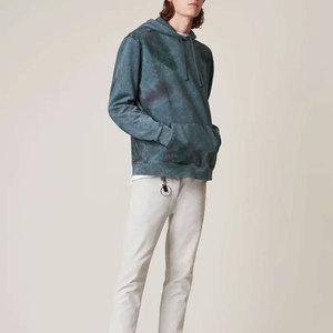 Haute qualité 100% coton polaire lavage à l'acide à capuche poids lourd goutte épaule solide motif imprimé hiver approvisionnement en gros - Product Image 4