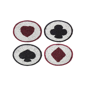 ที่รองแก้วลูกปัดสีขาวเหมาะกับผู้เล่นโป๊กเกอร์สามารถปรับแต่งได้อุปกรณ์ในห้องครัวที่รองแก้วลูกปัด - Product Image 4