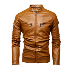 2025 Wholesale Custom Made Leather <b>Jacket</b> Design Your Own Men Leather <b>Jacket</b> Waterproof Men Leather <b>Jacket</b> Comfortable OEM - Product Image 2