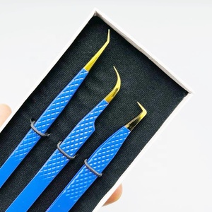 แหนบต่อขนตาปลอมแบบมืออาชีพปลายแหลมทำจากสเตนเลสเนื้อแข็ง - Product Image 6