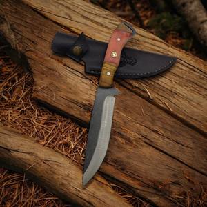 Vente en gros de couteaux de chasse en acier à haute teneur en carbone-Manche en bois OEM personnalisable léger longueur régulière avec garantie de 3 ans - Product Image 3