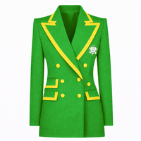 Blazer d'affaires à double boutonnage Chi Eta Phi, veste de smoking pour femme, coupe moderne, revers en pointe, sur mesure, de qualité supérieure