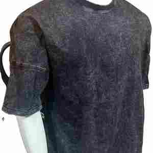 Camisetas Oversize de Hombre con Hombros Caídos, Lavado Ácido, 100% Algodón, Transpirables, de Secado Rápido, Personalizadas por Sialkot Sports Pakistán - Product Image 2