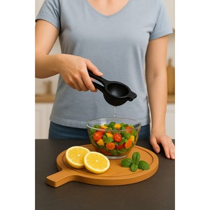 Exprimidor de limones y cítricos de metal fundido, apto para uso alimentario, resistente al óxido, NEGRO. - Product Image 4