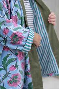 Chaqueta Bomber Boho Suzani de Diseñador para Mujer, Invierno, Bordada a Mano, Botones, Mangas Completas, Mejor Calidad, Colorida, Talla XL, Algodón - Product Image 4