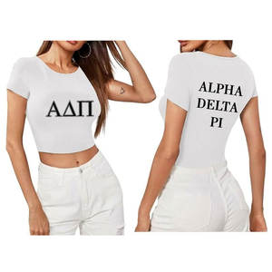 Camisetas cortas de corte regular de manga corta transpirables de verano para mujer de nuevo diseño a cuadros de alta calidad de proveedor de Pakistán - Product Image 6