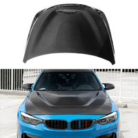 Pour BMW F8X F80 M3 F82 F83 M4 Competition CS, capot moteur avant en fibre de carbone sèche style GTS, 2014-2020