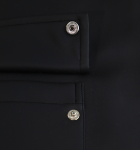 Logotipo personalizado moderno de manga corta caída del hombro doble bolsillos en el pecho cremallera camisa de piel sintética personalizada hip hop hombres vaqueros camisas - Product Image 4