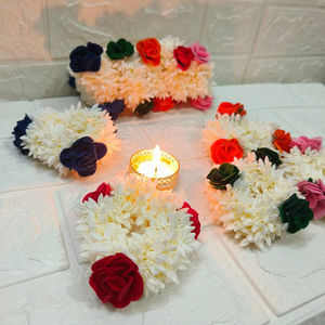 Jasmine Gajra para el cabello y la muñeca, accesorios florales Mogra perfumados para Haldi Mehndi Nikah Sangeet, favores de boda indios paquistaníes - Product Image 1