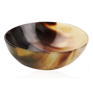 Plato de afeitar de cuerno de búfalo Natural 142, formas ovaladas y redondas modernas rústicas para fiestas - Product Image 5