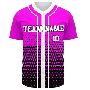 Quick Dry Breathable Baseball <b>Button</b> <b>Up</b> <b>Shirt</b> Softball Jersey for Unisex Custom Design <b>Black</b> Men's Baseball <b>Shirts</b> Tackle Twill - Product Image 1