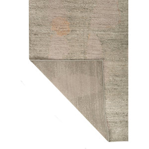 พรมขนสัตว์ถักมือสีเขียวเอนโทรปี รุ่น AKWL-2098 ลายแบบนามธรรม ทอแบบเรียบ สำหรับตกแต่งห้องนั่งเล่น ขนาด 9x12 นิ้ว - Product Image 5