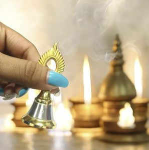Premium quality Brass <b>bell</b> for pooja brass <b>bell</b> in three different style traditional home decor products wholesale product - Product Image 6