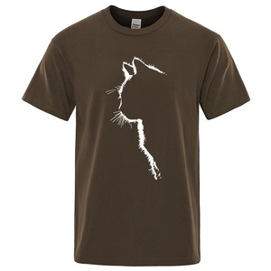 เสื้อยืดผ้าฝ้ายสำหรับผู้ชายพิมพ์ลายสัตว์สุดเท่เสื้อยืดแขนสั้นสำหรับฤดูร้อนเสื้อยืดสตรีทฮิปฮอปสำหรับผู้ชาย - Product Image 3